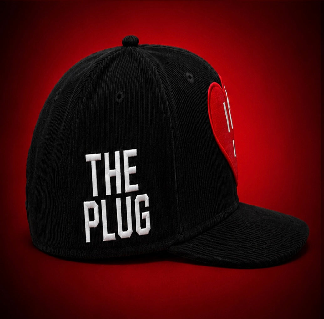 The Plug “Red Heart” Corduroy Snapback
