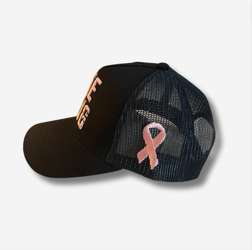 The Plug Trucker - Navy Blue/Pink (Breast Cancer Awareness )