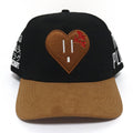 The Heart Outlet - Brown Heart/ Brown Suede Brim